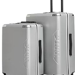 Dawn Set of 2 Luggage | Small 56Cm & Medium 66Cm | Unbreakable Polycarbonate Shell | Metal Bumpers | TSA Lock & SBS Zippers | Soft Italian Fabric Lining | for Extended Trips | Silver | Frost-picture-55