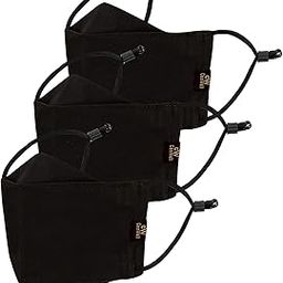 Cenwell 3 Pcs Ultra Comfortable Pure Cotton Face Mask with Adjustable Ear Loop & Free Ear Saver Strap, Washable Reusable & Breathable Mask for Men & Women (Black, Pack of 3)-image-30