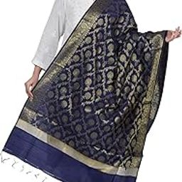 Woven Design Silk Blend Brocade Banarasi Dupatta/Chunni with Zari-picture-41