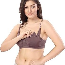 Fabme Women's Cotton Padded, Non-Wired, Nursing Bra - Pack of 1-image-19