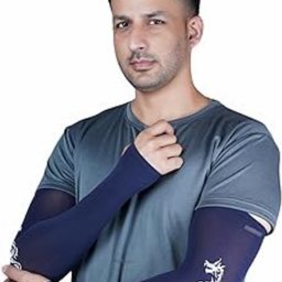 UV Protection Arm Sleeves with Thumb Holes, Nylon Sun Protection Hand Cover for Running and Cycling, Unisex Dragon Printed-image-67
