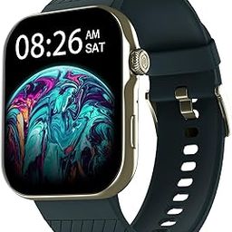 Noise ColorFit Ultra 3 Bluetooth Calling Smart Watch with Biggest 1.96" AMOLED Display, Premium Metallic Build, Functional Crown, Gesture Control with Silicon Strap (Teal Blue)-3