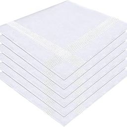 Premium 100% Pure Cotton White Handkerchiefs for Men & Boys-picture-44