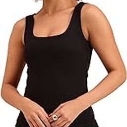 Beige Ribbed Square Neck Tank Top-picture-45