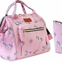 Motherly Mini Diaper Bag for Mothers for Travel, Small Maternity Handbag for Newborn Baby, Mothers Travelling Bag, Multiple Pocket Water Resistant Baby Bag, Hospital Bag for Moms(Unicorn Diamond Pink)-image-84