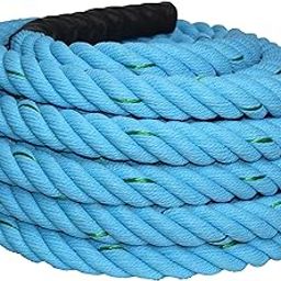 Fit Fusion® PolyPropelene 40FT Battle Rope for Gym, Battle Rope for Home, Heave Rope,7.5 KG, 1.5 Inches Diameter-image-55