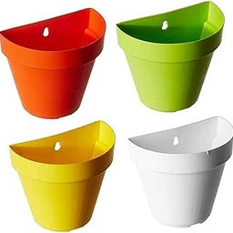 Go Hooked Wall Hanging Pot Set (Multicolor)(Set of 4)-6
