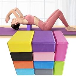 Ella Health & Beauty yoga pillow High-Density Block to Support and Improve Strength Aid Balance and Flexibility-Lightweight Odor Resistant and Moisture 2 PCS Multicolor-picture-28