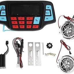 Amp Waterproof Bluetooth Motorcycle Stereo 2-Speakers Audio System - Phone Dialing Function-image-42