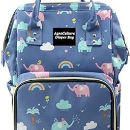 Tip 'n' Top Baby Diaper Bag Kids Travelling Bag with Insulated Bottle Pockets for Toddlers & Infants (Elephant Print)-7