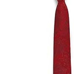 Men Red Tie Pocket Square And Cufflink-picture-15