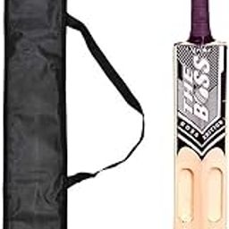 The BOSS Scoop Edition Popular Willow Premium Cricket Bat with Tennis Ball and Bat Cover for Man's & Adult, Advance Play All Tennis Ball, Gully Cricket, Tournament Match (Size 06)-image-34
