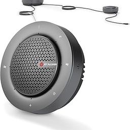 Conference Speakerphone, USB & Bluetooth Speakerphone with 4 Mics, Connect up to 9 Speakerphones in Daisy Chain, AI Noise Cancellation, Compatible with Zoom,Teams,Skype, for Medium/Large Meeting Room-image-77