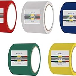 VOIISH Vastu Tape 4 Inch Waterproof Heavy Duty Vinly Tapes 5 Colors Combo Correction of Toilet and Entrance Vastu Dosh Remedy Pack of 5 Colors (4Inch Wide, 25 Meter Length Approx)-image-49