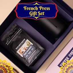 Toffee Coffee Roasters- Mysore Nuggets Coffee, French Press (350 ml) & 2 French Press Coffees Diwali Box Gift Set | Crafted Deepawali Hamper Box | Ideal Gift For Loved Ones-image-34