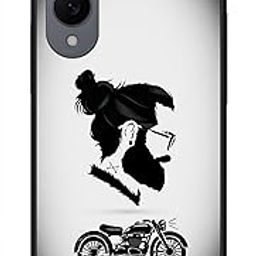 NDCOM for S25 Edge Back Cover | Premium Samsung S25 Edge Back Cover | Samsung S25 Edge Cover Beard Bike Boy Printed Metal Case-picture-11