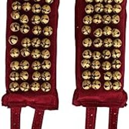 Elite Trade 4 line Satin padded ghungroo/bells-image-41