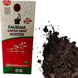 Paushak Super Star | Plant Growth Regulator For All Crops (250 Ml) + 200gm neem Khad Powder-image-0