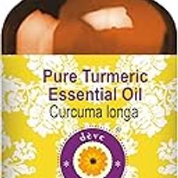 Deve Herbes Turmeric Essential Oil (Curcuma longa) Pure | Non-Sticky | Non-greasy | Lightweight | Men & Women | All Skin Types | Steam Distilled 30ml-image-2