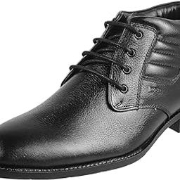 Men's Stylish Authentic Leather Lace-up Boots-image-94
