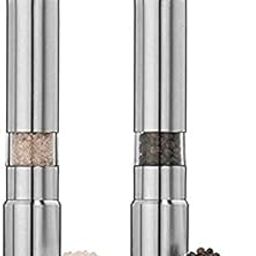 Nightstar Stainless Steel Small Hand Thumb Press Mini Pepper Grinder Crusher Mill Machine for Grinding Salt and Black Pepper (Silver,1 Pcs)-image-72