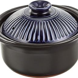 Ginpo Pottery Chrysanthemum Flower Rice Earthenware, Banko Ware (3 Cook / Lapis / Double Lid) "Earthenpot, Rice, Rice Pot, Ginpu Rice Cooker-image-84