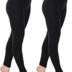 Women's Highwaist Sports Activewear Tights for Yoga Gym Dance Workout Pack 2 (XS) Black-image-51