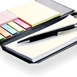 COI Note Pad/Memo Book with Sticky Notes & Clip Holder with Pen for Gifting-11