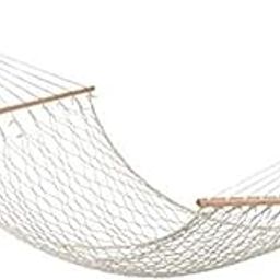 Saiyam Rope Hammock with Wooden Spreader Bars/Adults Swing | for Single Person, 30 Inches Width (Cotton, White)-image-85