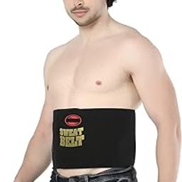 DGARYS Fitness Slimming Tummy Stomach Belt, Sweet Sauna, Weight Loss, Waist Trimmer Belt for Women, Men Body Shaper Belt for Stomach, Fitness Belt for Exercise & Workout- Large-Extra Large (Black)-image-29