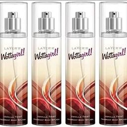 LAYER'R Vanilla Twist Fragrant Body Splash 135ml*4pc v-041 Body Mist - For Women (540 ml, Pack of 4)-10