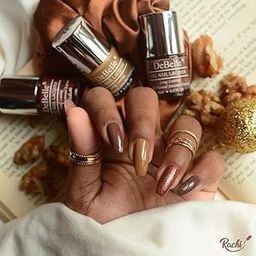 DeBelle Gel Nail Polish Combo set of 3 Caramel Crunch Pastels - Woody Chocolate, Caramel Auburn, Starry Walnut 24ml-image-45