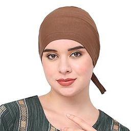 Envius Plain Cotton Design Ready To Wear Muslim Women Under/head Scarf Hijab Cap-image-9
