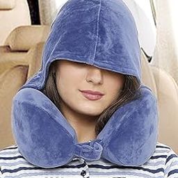 Ergonomic Hoody Travel Neck Pillow-4