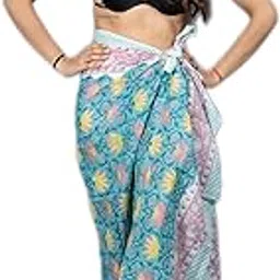 bohekant Cotton Women/Girls Stylish Hand Block Print Beach Wear, Swimwear, Body & Swimsuit Cover up Wrap Sarong-picture-28