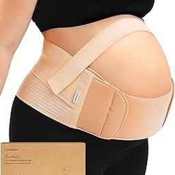 Pregnancy Belly Support Band, Maternity Belt - Pregnancy Must Haves Baby Belly Bands For Pregnant Women - Maternity Belly Band Support - Pregnancy Back, Pelvic Support Belt (Classic Ivory, One Size)-picture-30