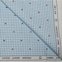 Men's Pure Cotton Printed Unstitched Shirt Fabric (Free Size)-image-51