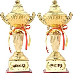AARK INDIA ABS 1St 2Nd Place (Combo Set) Trophy:Award Winner Runner Up Match/Competition/Tournament/Function : PC001081, Multicolour-image-44