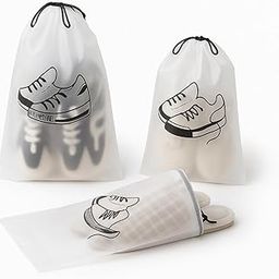 ZAYORA Pack of 6 Shoe Bag Cover for Shoe Storage Travel Organizer for Women and Men Dustproof Shoe Bags Pouches Travel in Keeping Bag Organized Travel Pouch Shoes Cover Bags 30 x 36 cm,-image-63