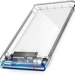 CARE CASE® External Portable USB 3.0 to SATA Transparent Hard Drive Enclosure for 2.5 Inch SATA HD(CC-TP-3.0) D/SSD SATA I II III,Tool Free, Transparent-6