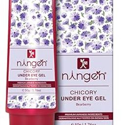 Ningen Chicory Under Eye Gel I Essence of Bearberry I Dermatologically Tested, Paraben Free I Reduce Puffiness, Dark Circles I 50g-image-58
