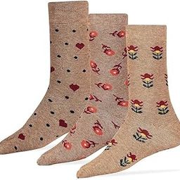 Women's Warm Woolen Calf Length Thick Terry/Towel Multicolored Socks, Pack of 3 Pairs, Winter Wear-picture-34