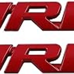 Automaze 2 Pcs 3D Metal Turbo Logo Car Side Fender Rear Trunk Emblem Badge Sticker Decals for All Cars, 10 X 1 CM, Pack of 2, Red-picture-3