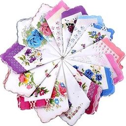 Handkerchiefs | Soft Cotton Hankies for Woman | Hankies for Girls | White Border Ladies Hanky | Skin Care Hanky for Girls | Multi Rumal-image-73