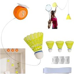 Hanging Badminton Self-Training Kit (3 Shuttles & 1 Trainer) – Rebounder for Self-Practice, Skill Improvement & Exercise, Ideal for Beginners, Solo Trainer for Boys & Girls (No Racket)-image-16