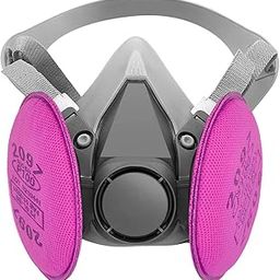 BEAUKAU Respirator Mask with Filters, Dust Respirator Mask for Epoxy Resin, Asbestos, Lead Paint-picture-21