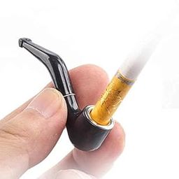 Vintage Mini Pocket Size Tobacco Smoking Pipe Reusable and Cleanable Cigarette Filter Holder-image-5