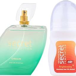 Secret Temptation Brightening Roll-on Deodorant and Dream Long Lasting Perfume for Women, Pack of 2 (50ml each)-image-13