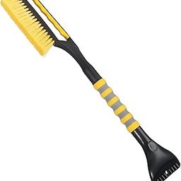 LoyaGour Snow Brush and Ice Scraper for Car Windshield,26.4" Window Scraper Deicer for Car SUV and Truck,Ice Scrapers and Brushes 2 in 1,Winter Car Automotive Exterior Accessories(1Pack Yellow)-picture-25