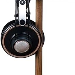 Vibhgtf Walnut Wood Headphone Holder - Headphone Stand, Headset Desk Hook, Headphone Stand Hanger with Cable Holder, Wooden Holder, Display Hanger, Compatible with Most Headsets-18